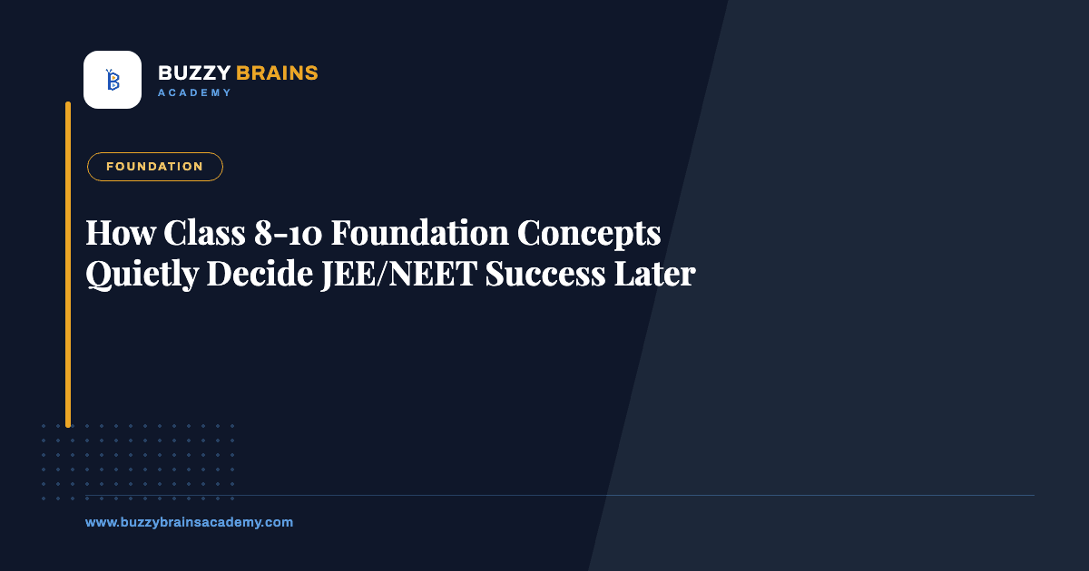 How Class 8-10 Foundation Concepts Quietly Decide JEE/NEET Success Later