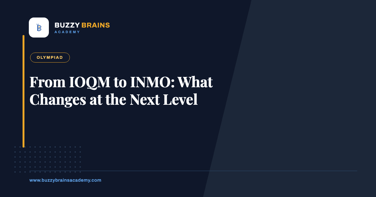 From IOQM to INMO: What Changes at the Next Level