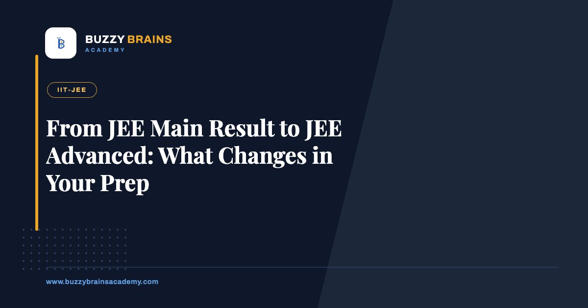 From JEE Main Result to JEE Advanced: What Changes in Your Prep