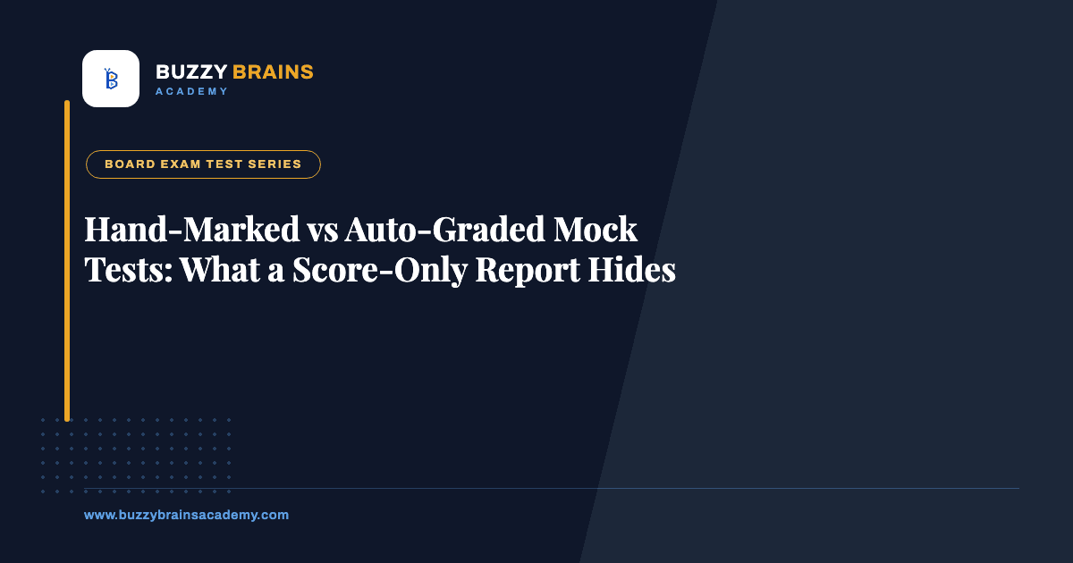 Hand-Marked vs Auto-Graded Mock Tests: What a Score-Only Report Hides