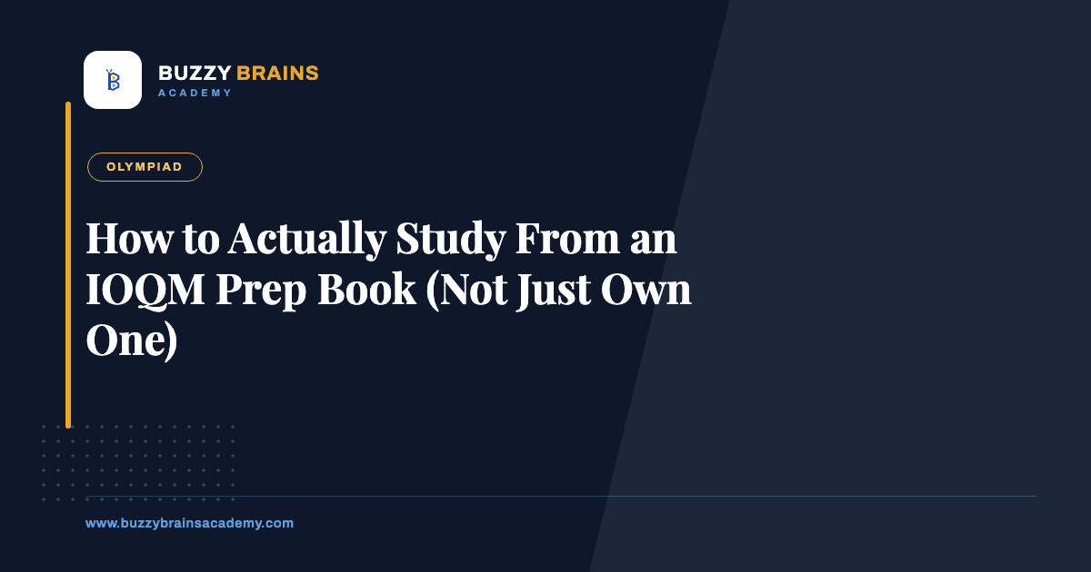 How to Actually Study From an IOQM Prep Book (Not Just Own One)