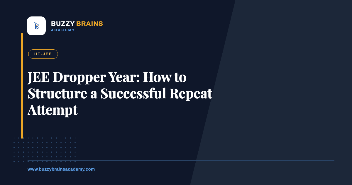 JEE Dropper Year: How to Structure a Successful Repeat Attempt