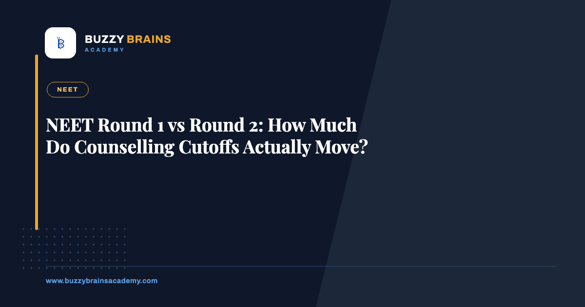 NEET Round 1 vs Round 2: How Much Do Counselling Cutoffs Actually Move?