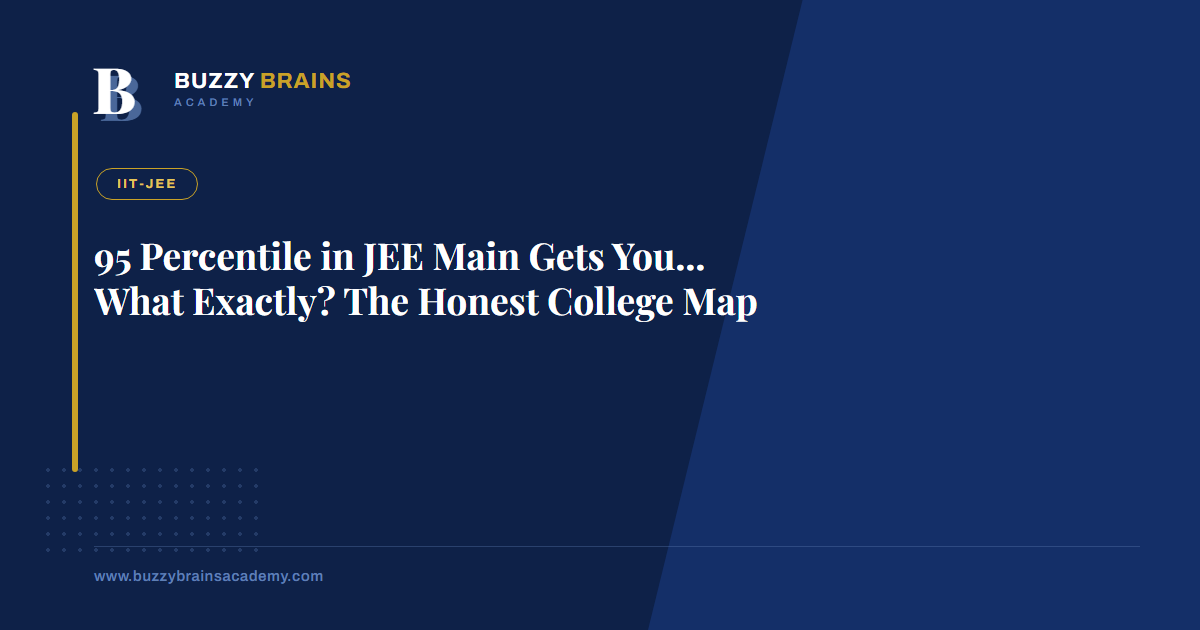 95 Percentile in JEE Main Gets You... What Exactly? The Honest College Map