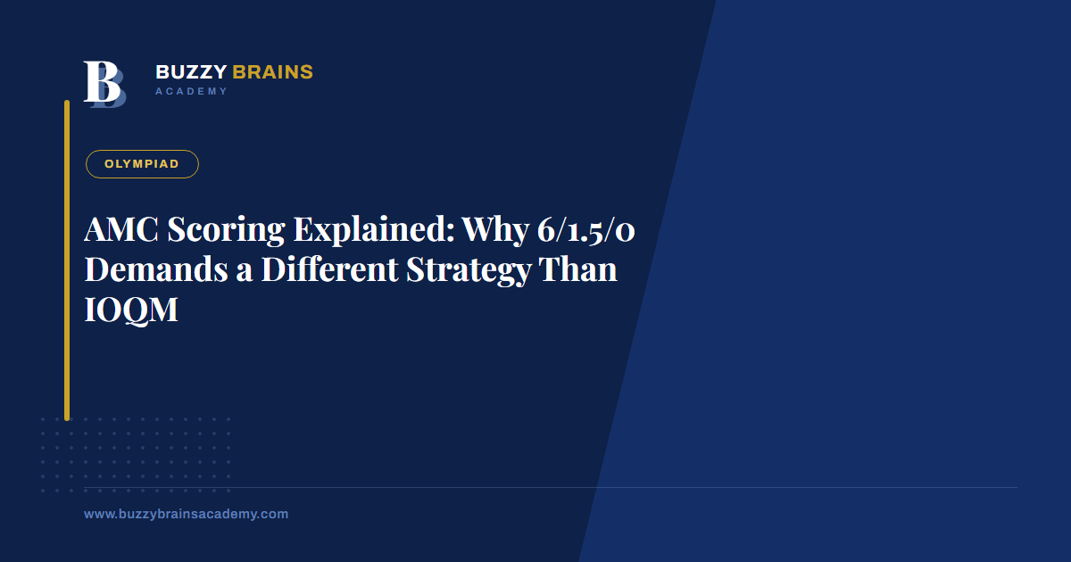 AMC Scoring Explained: Why 6/1.5/0 Demands a Different Strategy Than IOQM