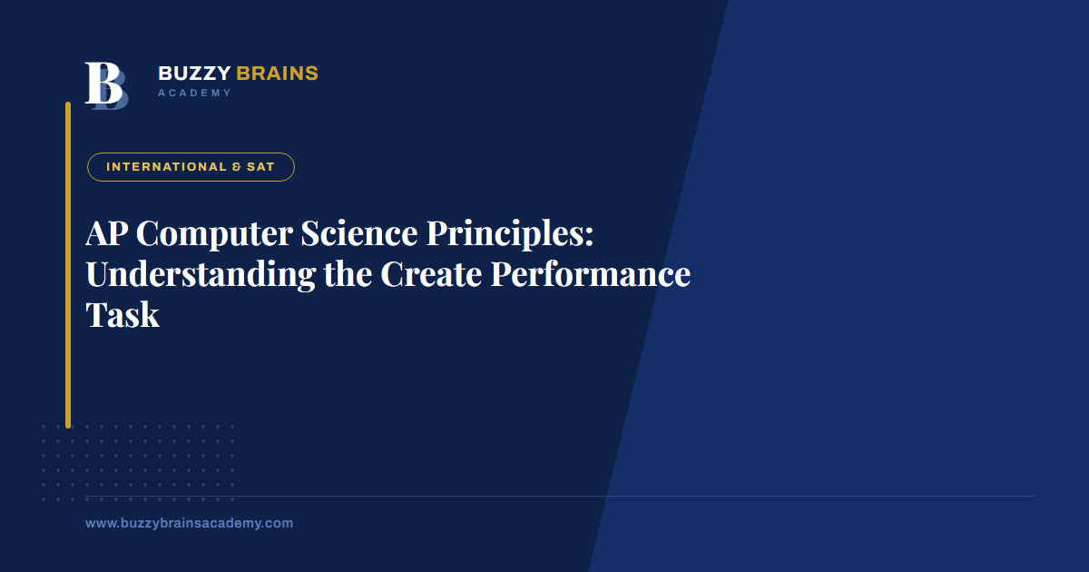 AP Computer Science Principles: Understanding the Create Performance Task