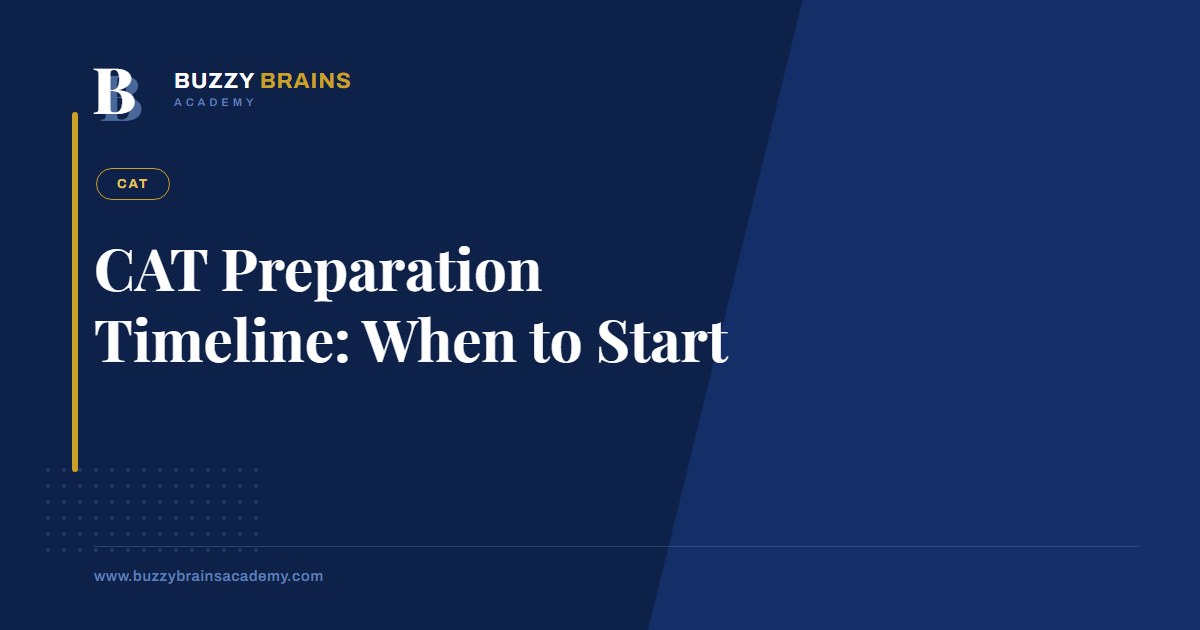 CAT Preparation Timeline: When to Start