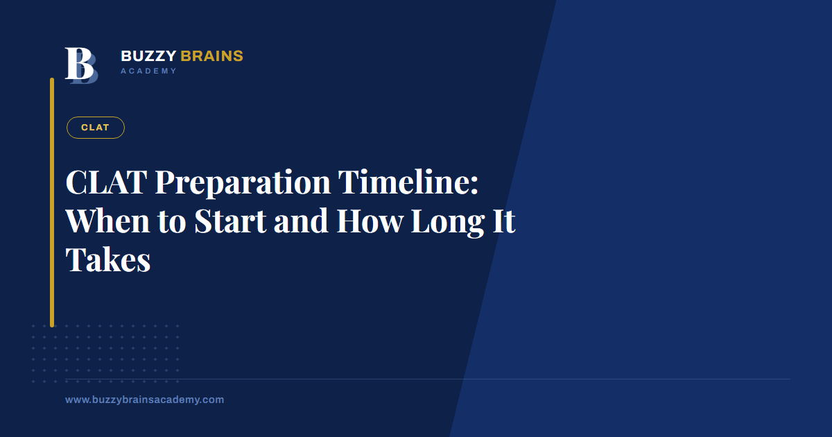 CLAT Preparation Timeline: When to Start and How Long It Takes