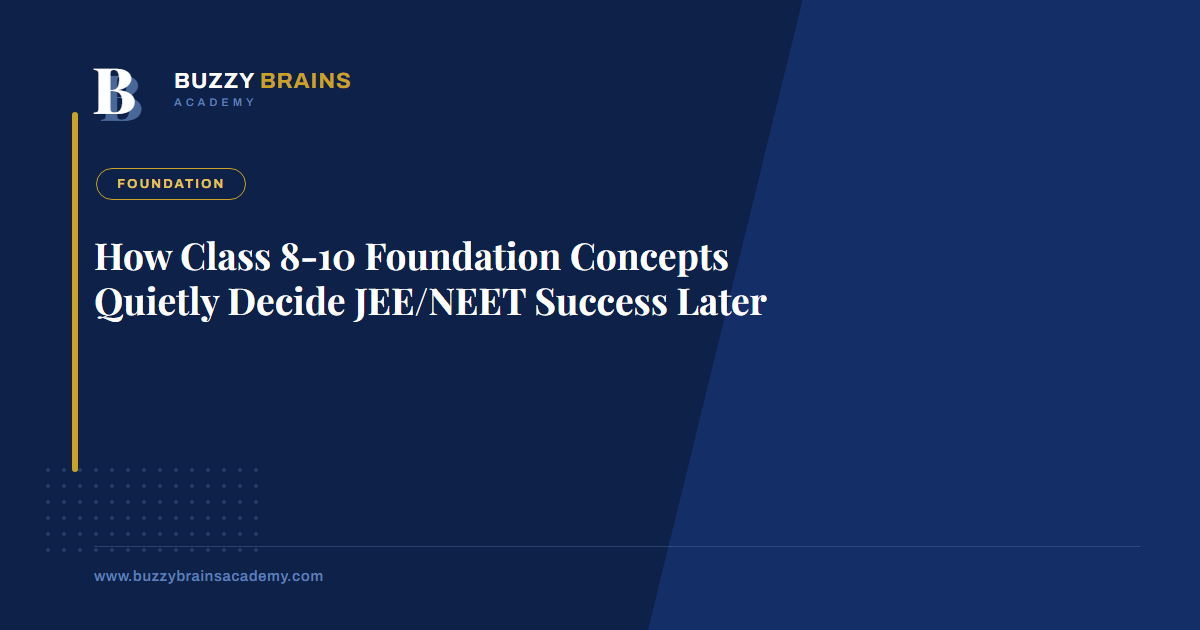 How Class 8-10 Foundation Concepts Quietly Decide JEE/NEET Success Later