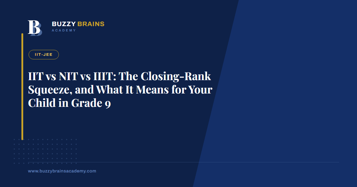 IIT vs NIT vs IIIT: The Closing-Rank Squeeze, and What It Means for Your Child in Grade 9