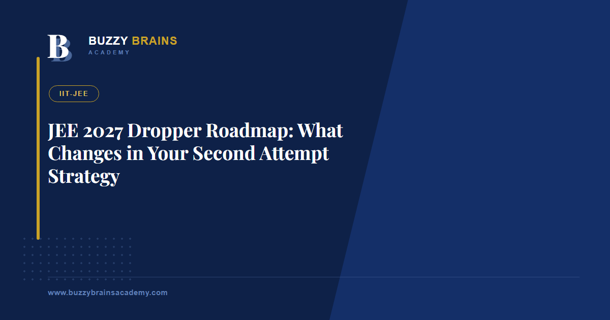 JEE 2027 Dropper Roadmap: What Changes in Your Second Attempt Strategy