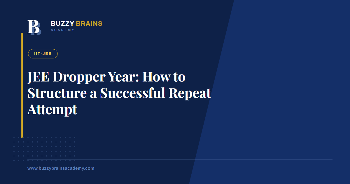 JEE Dropper Year: How to Structure a Successful Repeat Attempt