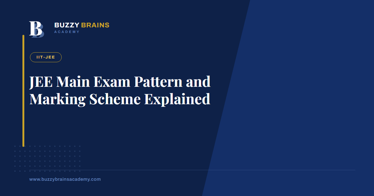 JEE Main Exam Pattern and Marking Scheme Explained