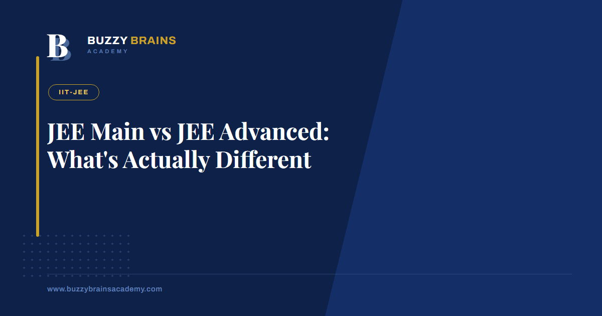 JEE Main vs JEE Advanced: What's Actually Different