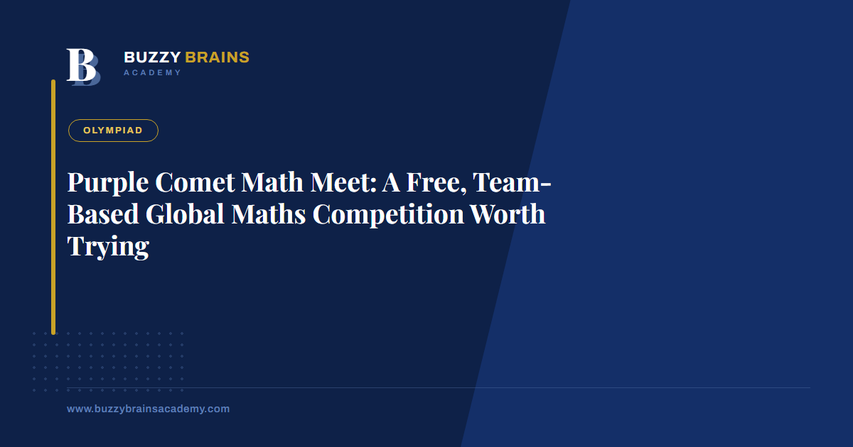 Purple Comet Math Meet: A Free, Team-Based Global Maths Competition Worth Trying