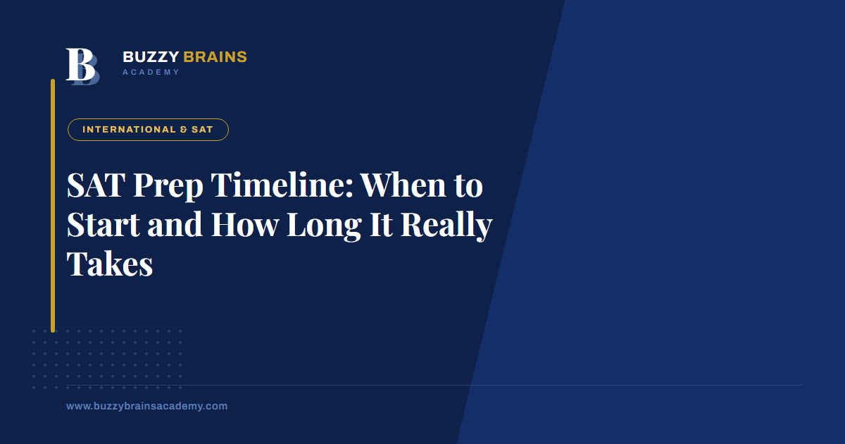 SAT Prep Timeline: When to Start and How Long It Really Takes